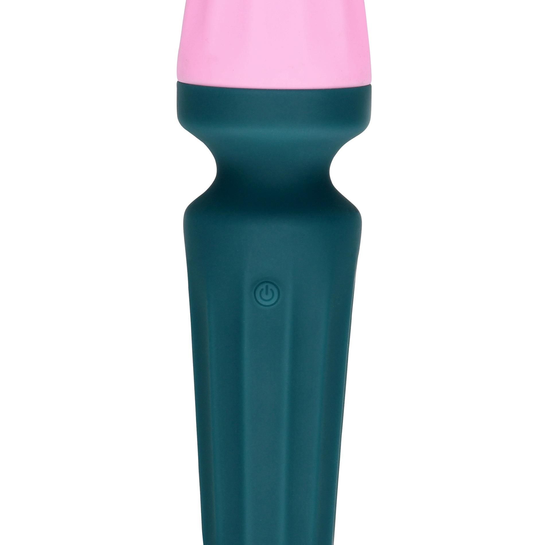 Вибратор Loveline Mini Wand Ancient Sea, 11 см (синий)