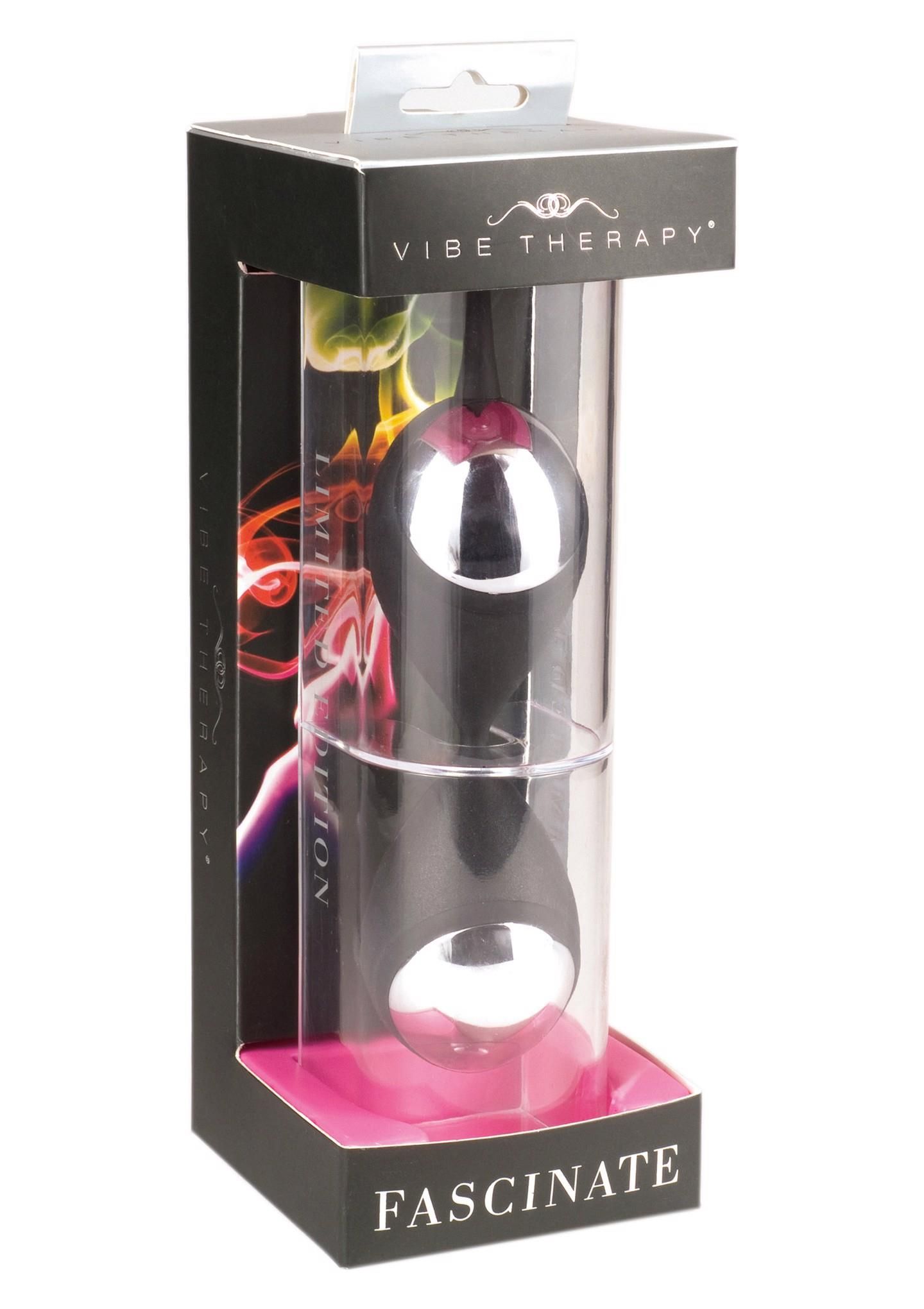 Вагинальные шарики Vibe Therapy Fascinate, 17 см (черный)