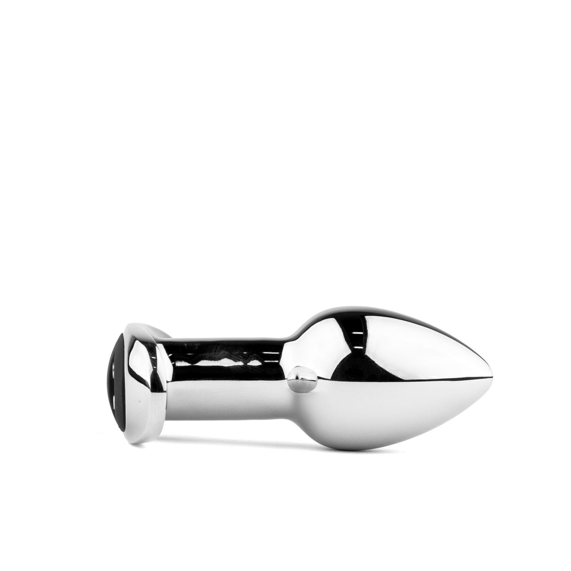 Анальная пробка B - Series HeavyFun Metal Butt Plug S, 7.5 см (серебристый)