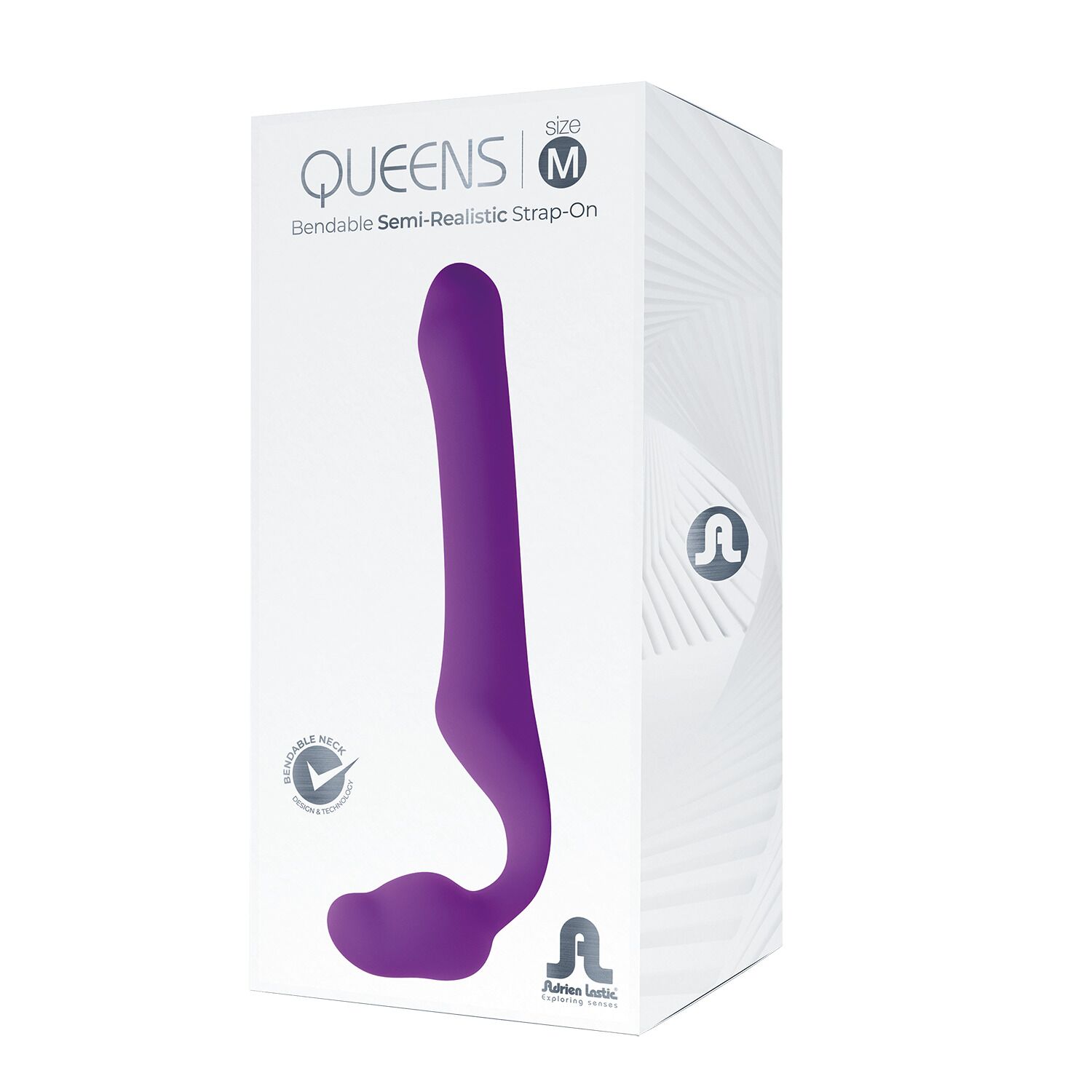 Безремневой страпон Adrien Lastic Queens M, 20 см (сиреневый)