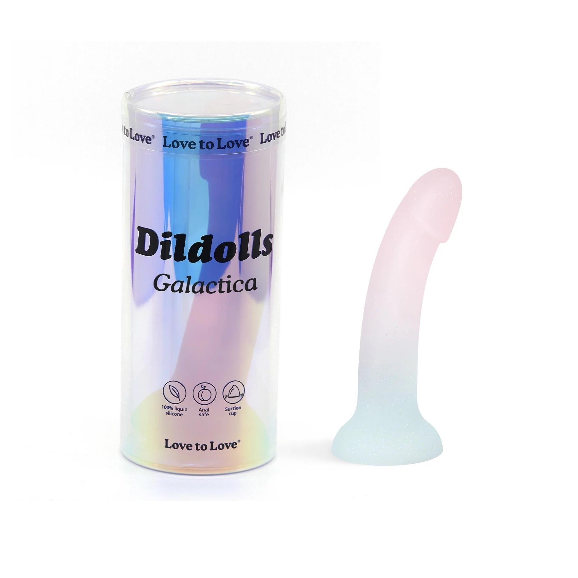 Фалоімітатор Love To Love Dildolls Galactica, 19 см (мульти)