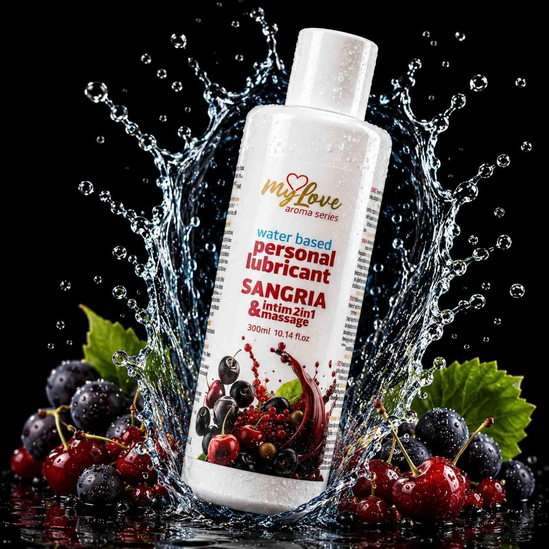 Lubrykant MyLove Aroma Series Intim&Massage 2in1 Sangria, 300 ml