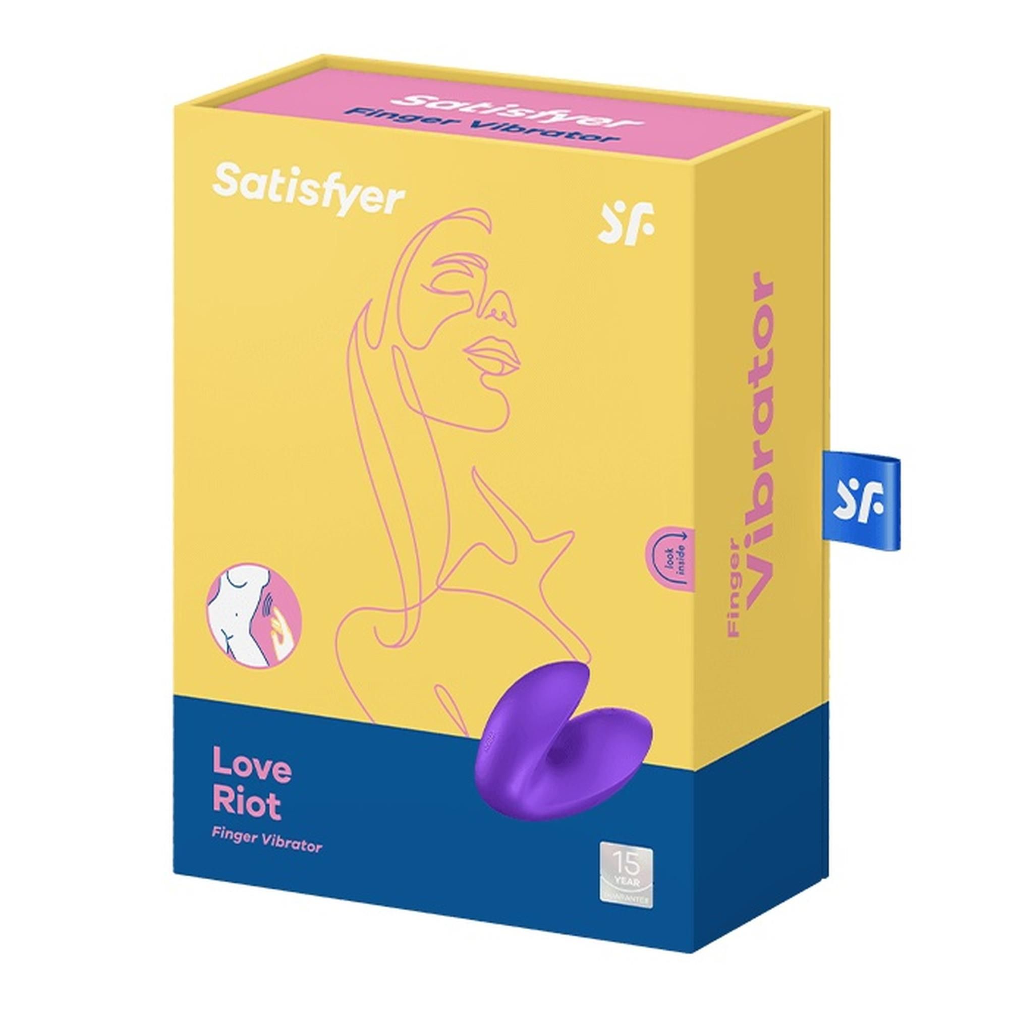 Вібратор Satisfyer Love Riot, 6 см (фіолетовий)