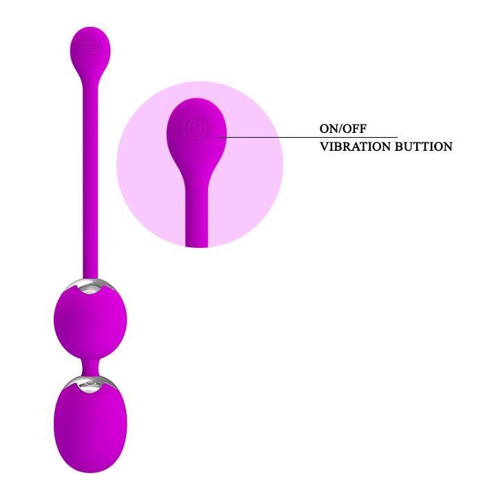 Вагінальні кульки Pretty Love Werner Kegel Ball, 20.5 см (фіолетовий)