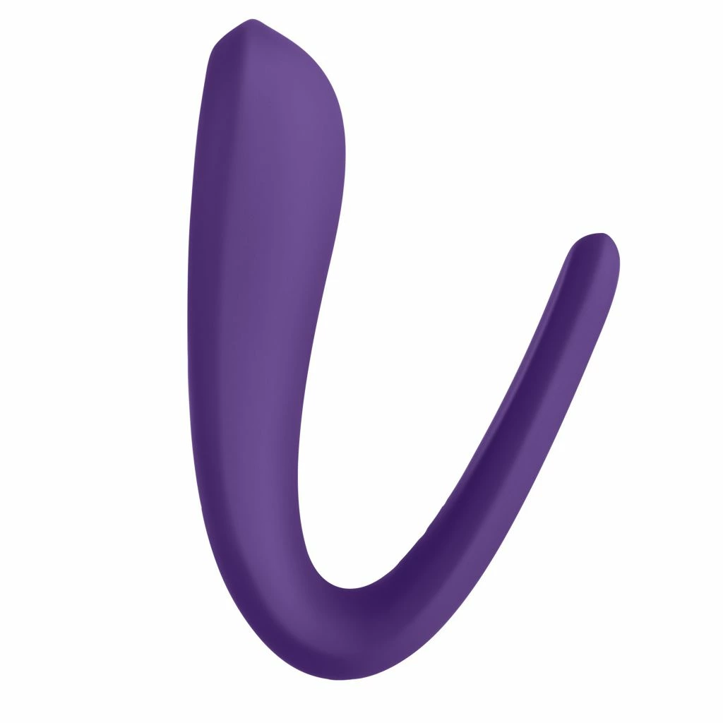 Wibrator dla par Satisfyer Double Classic, 17 cm (fioletowy)