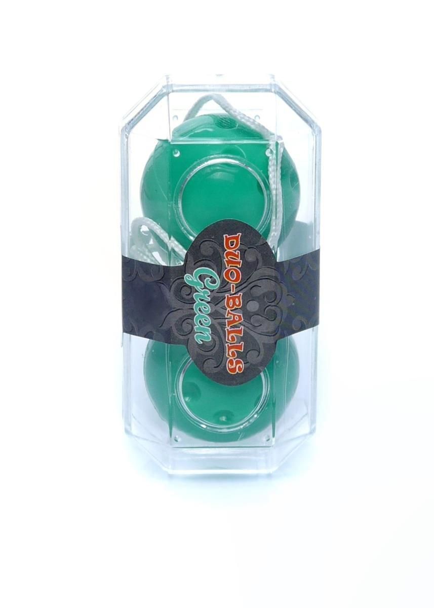Вагинальные шарики Boss Series Duo Balls, 21 см (зеленый)