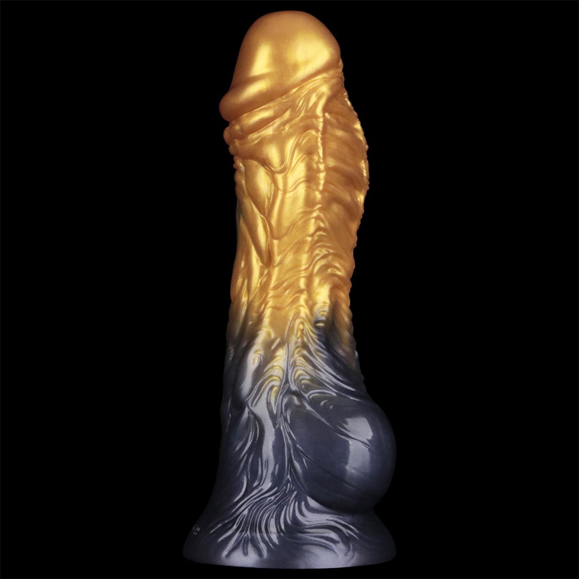 Фаллоимитатор Lovetoy Dual Density 8’’, 21 см (золотой)