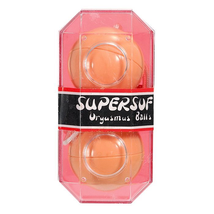 Вагинальные шарики SuperSoft Orgasmus Balls, 3,5 см (телесный)