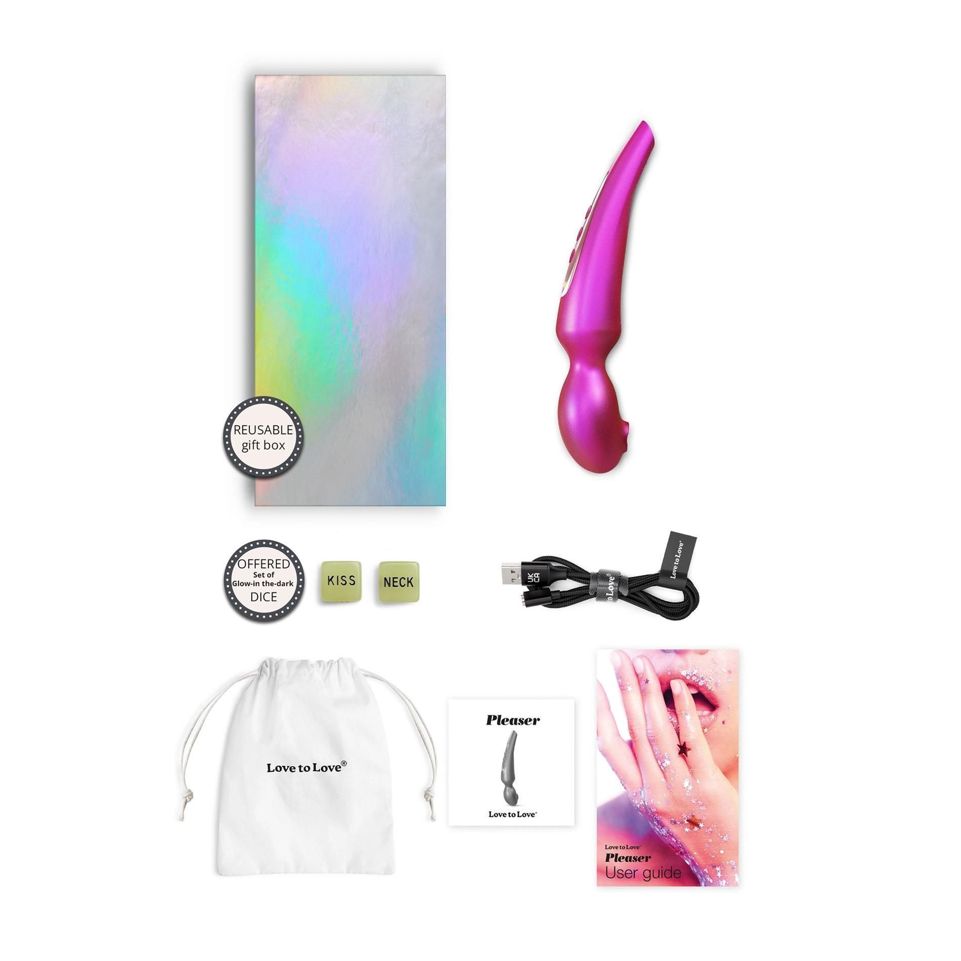 Вибромассажер Love to Love Pleaser, 22.6 см (розовый)