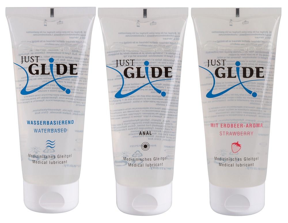 Zestaw lubrykantów na bazie wody Orion Just Glide, 3x200 ml