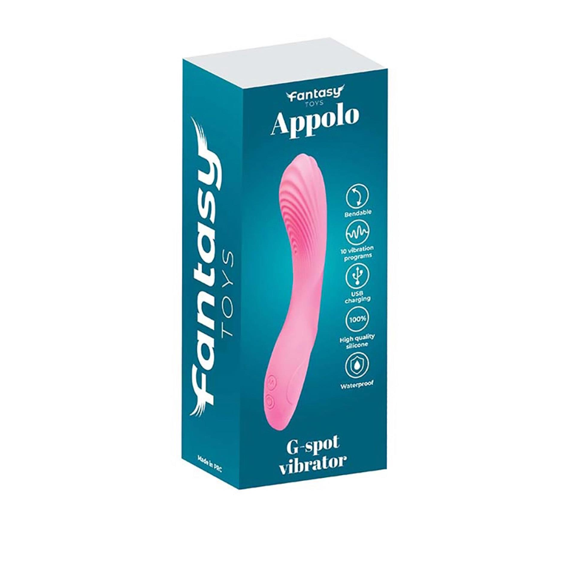 Вибратор Fantasy Apollo G-spot, 20 см (розовый)