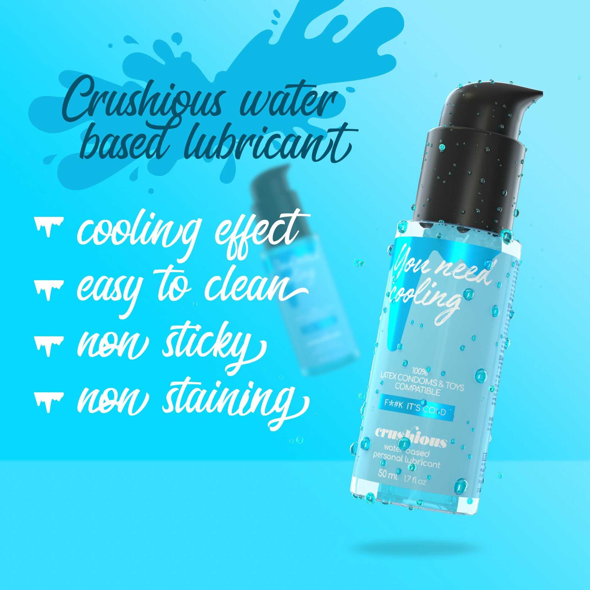 Лубрикант на водній основі Crushious You Need Cooling Fuck It's Cold, 50 мл