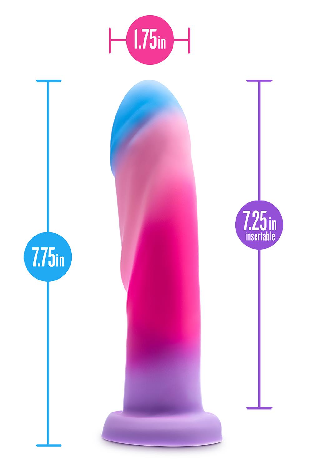 Dildo Blush Avant Borealis Dreams, 19,7 cm (tęczowy)