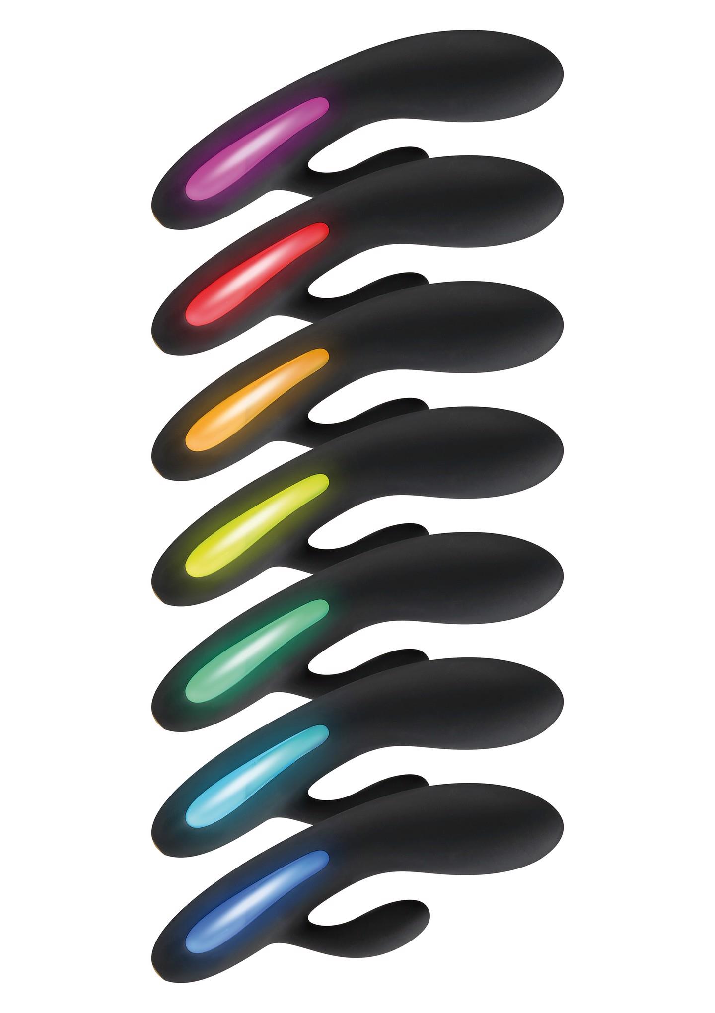 Вибратор-кролик ToyJoy Splendor, 17 см (черный)