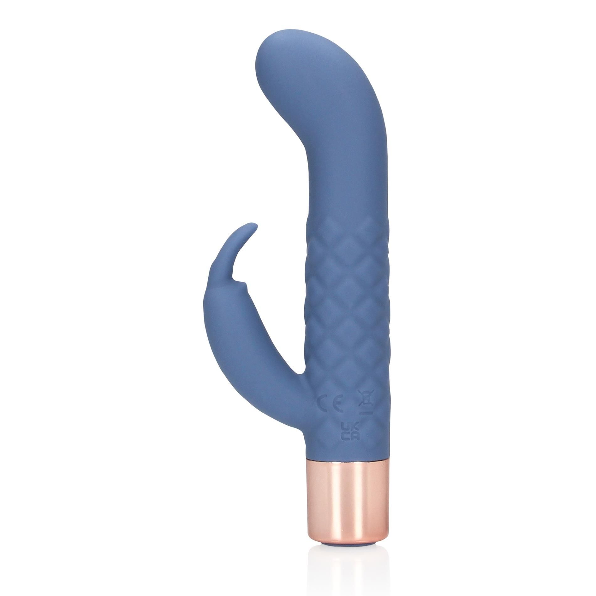Вибратор-кролик Loveline Mini Rabbit, 14.3 см (синий)
