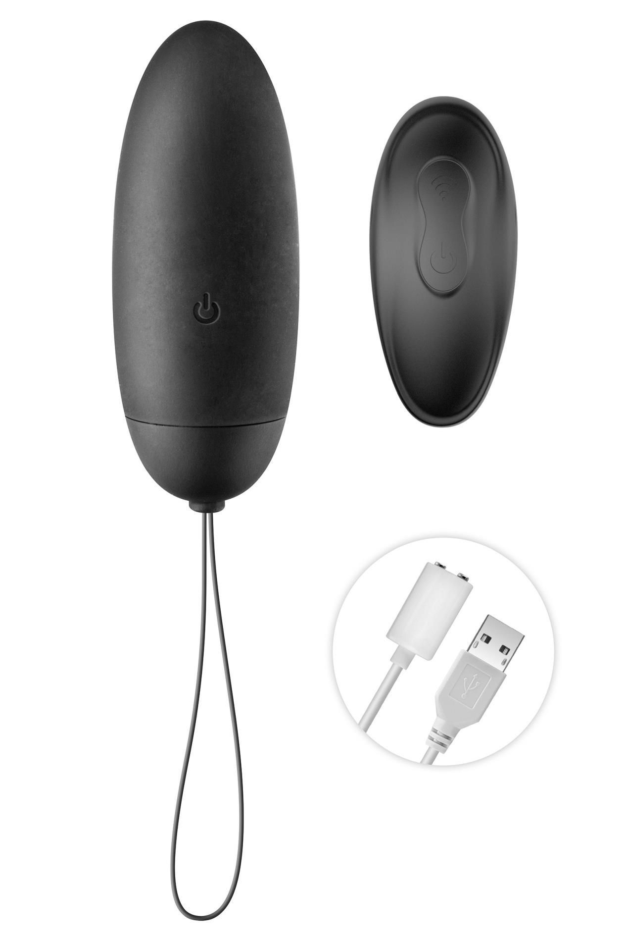 Виброяйцо Black Empire Egg My Empress, 8.7 см (черный)