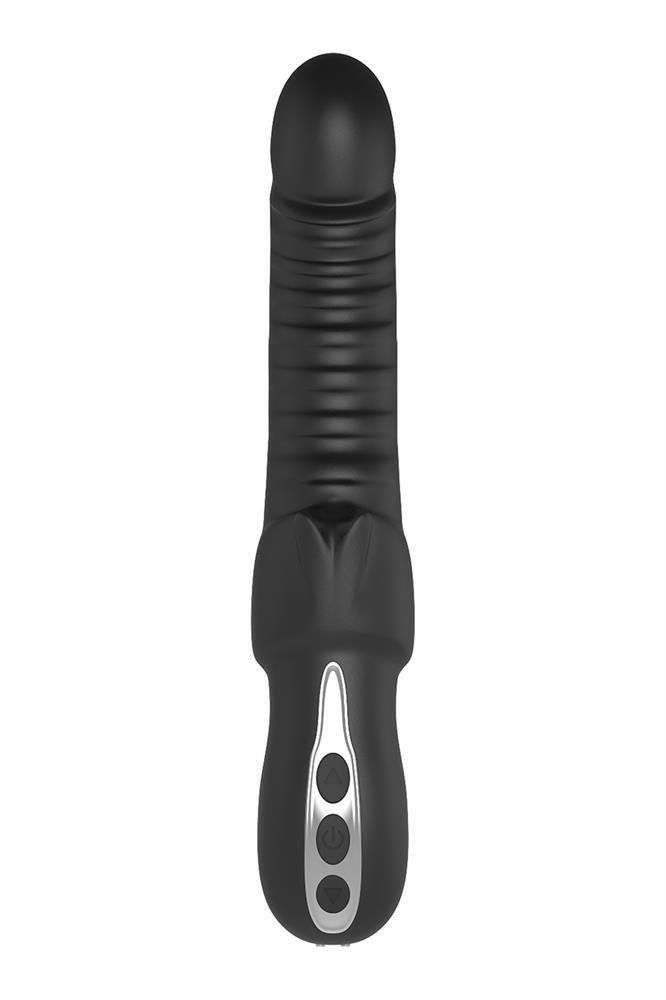 Вибратор-кролик Dream Toys Typhon, 23 см (черный)
