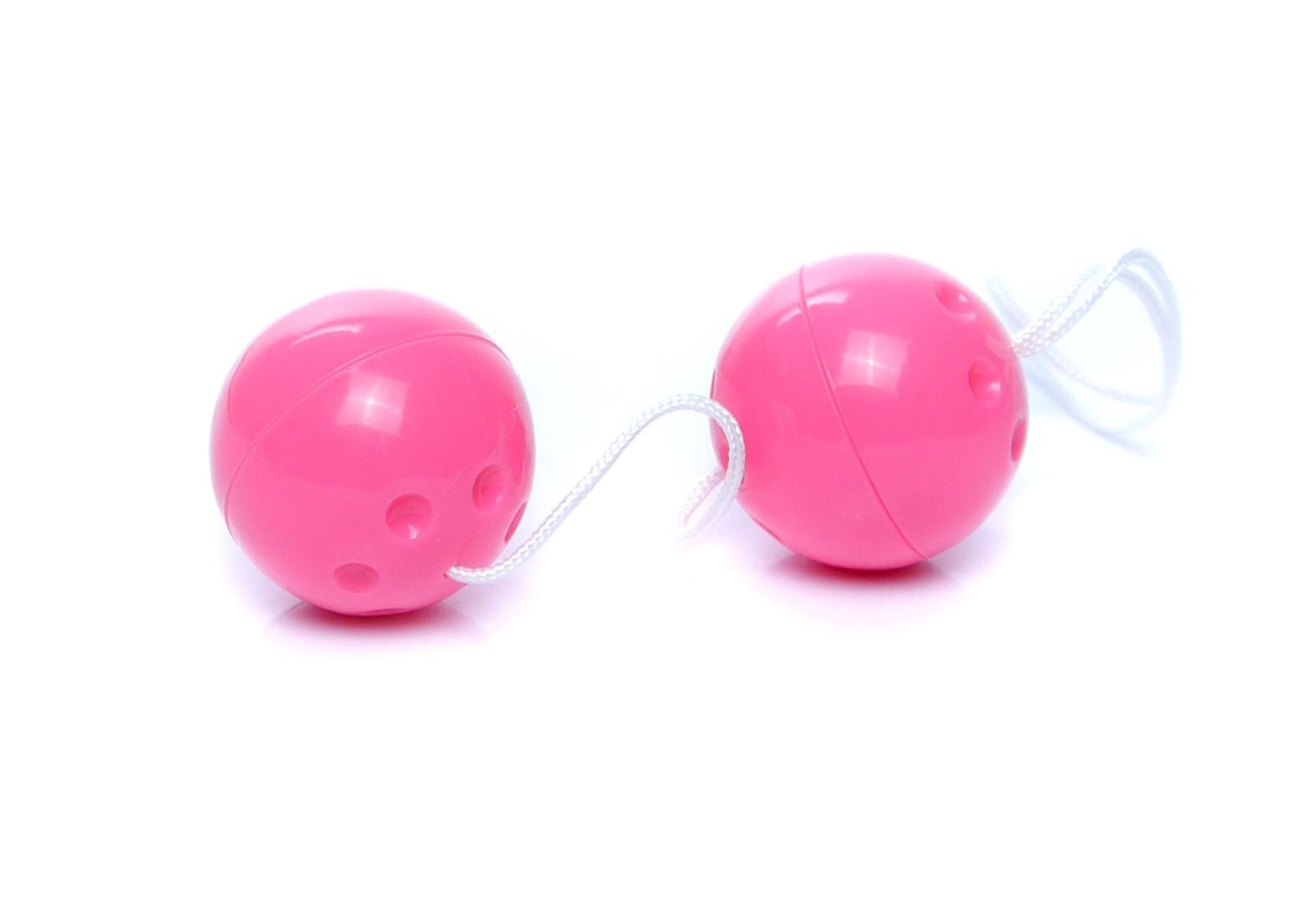 Вагинальные шарики Duo-Balls Pink, 21 см (розовый)
