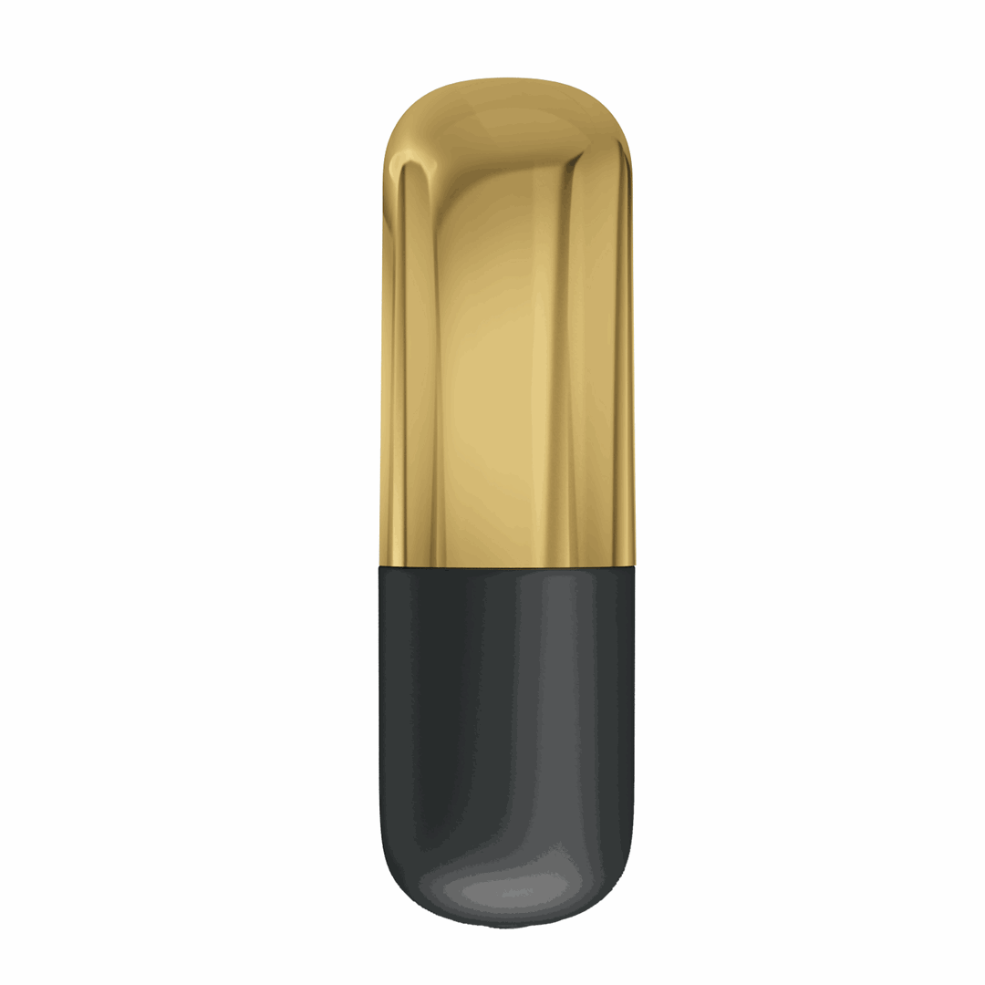 Вибратор для клитора Pretty Love Mini Massager, 6 см (золотой)