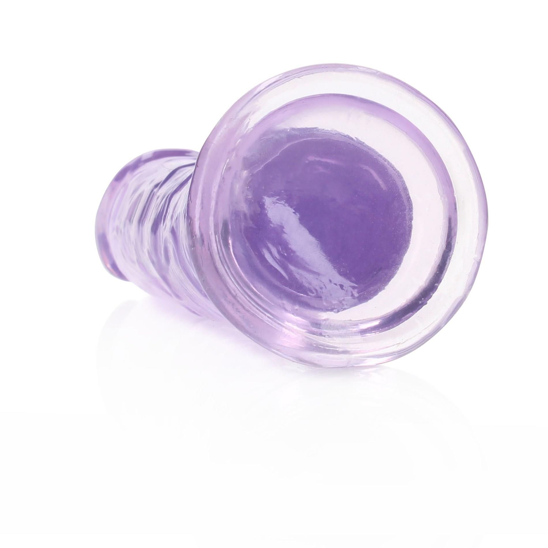 Фаллоимитатор RealRock Crystal Clear Realistic Dildo 6'', 14.5 см (фиолетовый)