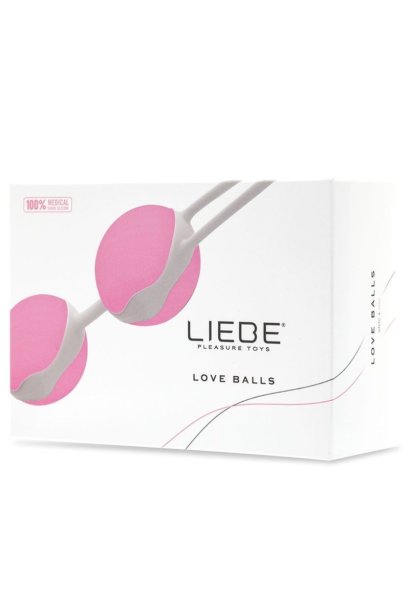 Вагинальные шарики Liebe Pleasure Toys Love Balls, 18 см (розовый)