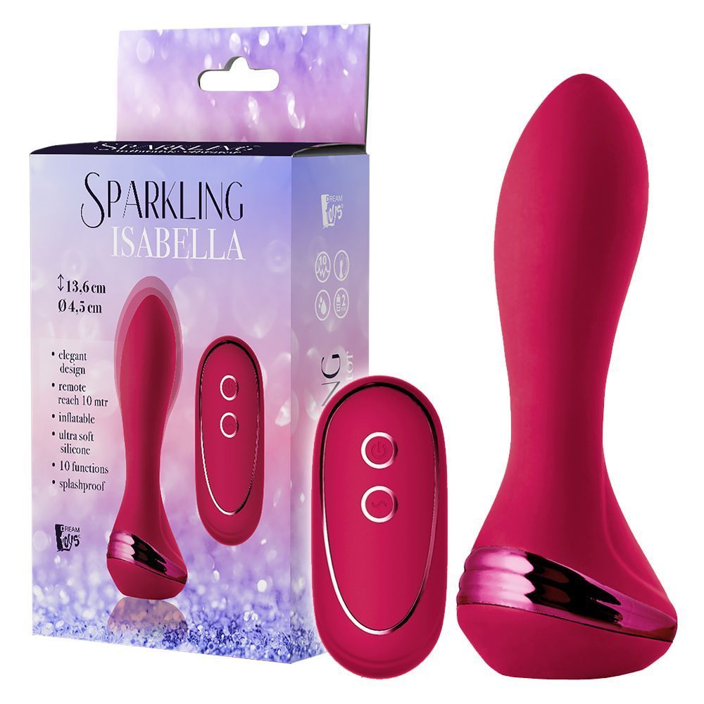 Анальна пробка Dream Toys Sparkling Isabella, 13,6 см (червоний)