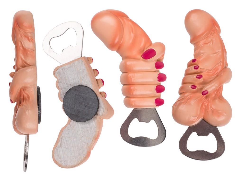 Otwieracz Metal Bottle Opener Willy + Hand (w kolorze cielistym)