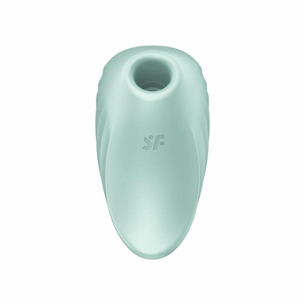 Вакуумный стимулятор клитора с вибрацией Satisfyer Pearl Diver (мятный)