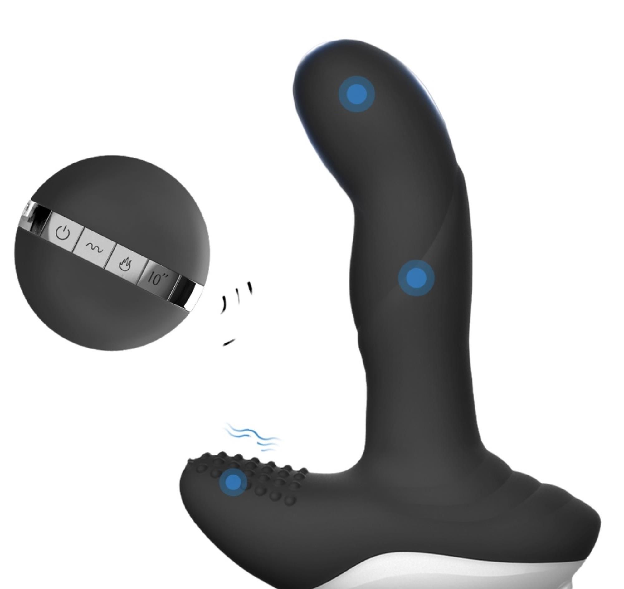Stymulator prostaty Luxury Play, 13.8 cm (czarny)