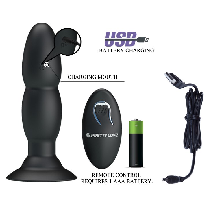 Zestaw zabawek erotycznych Pretty Love Master Hunter, 4 szt (czarny)