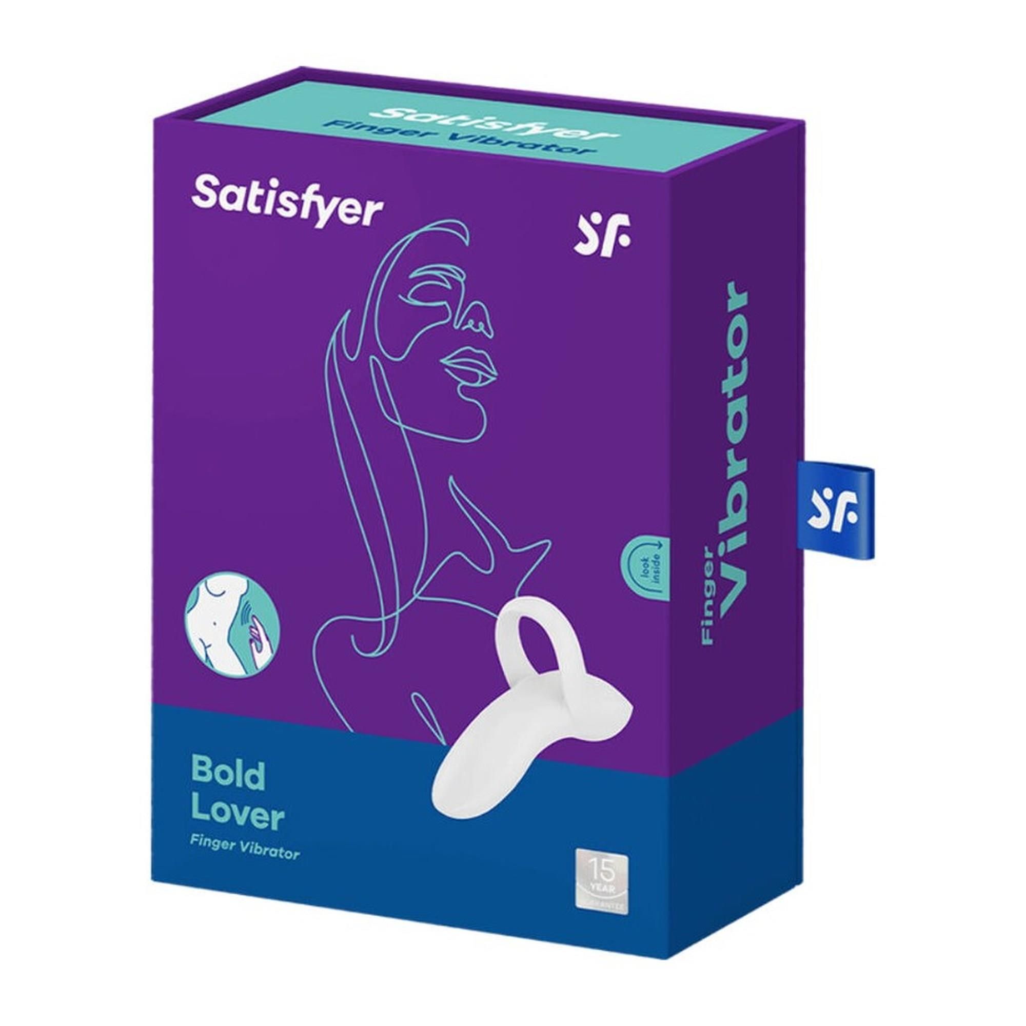 Вибратор на палец Satisfyer Bold Lover, 9.3 см (белый)