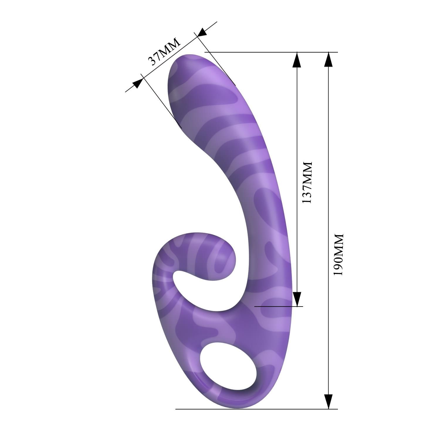 Вибратор Pretty Love Sumner, 19 см (фиолетовый)