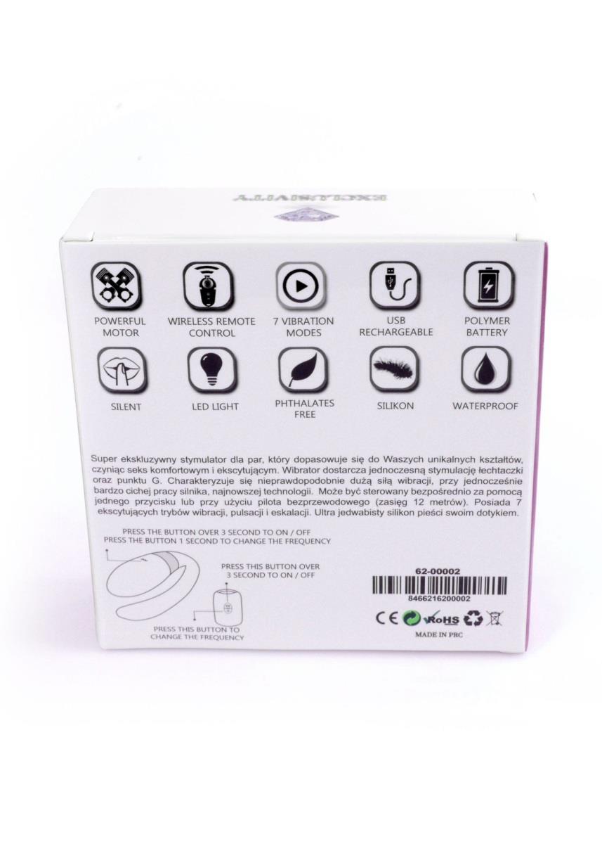 Вибратор Boss Series V-Vibe, 9 см (фиолетовый)