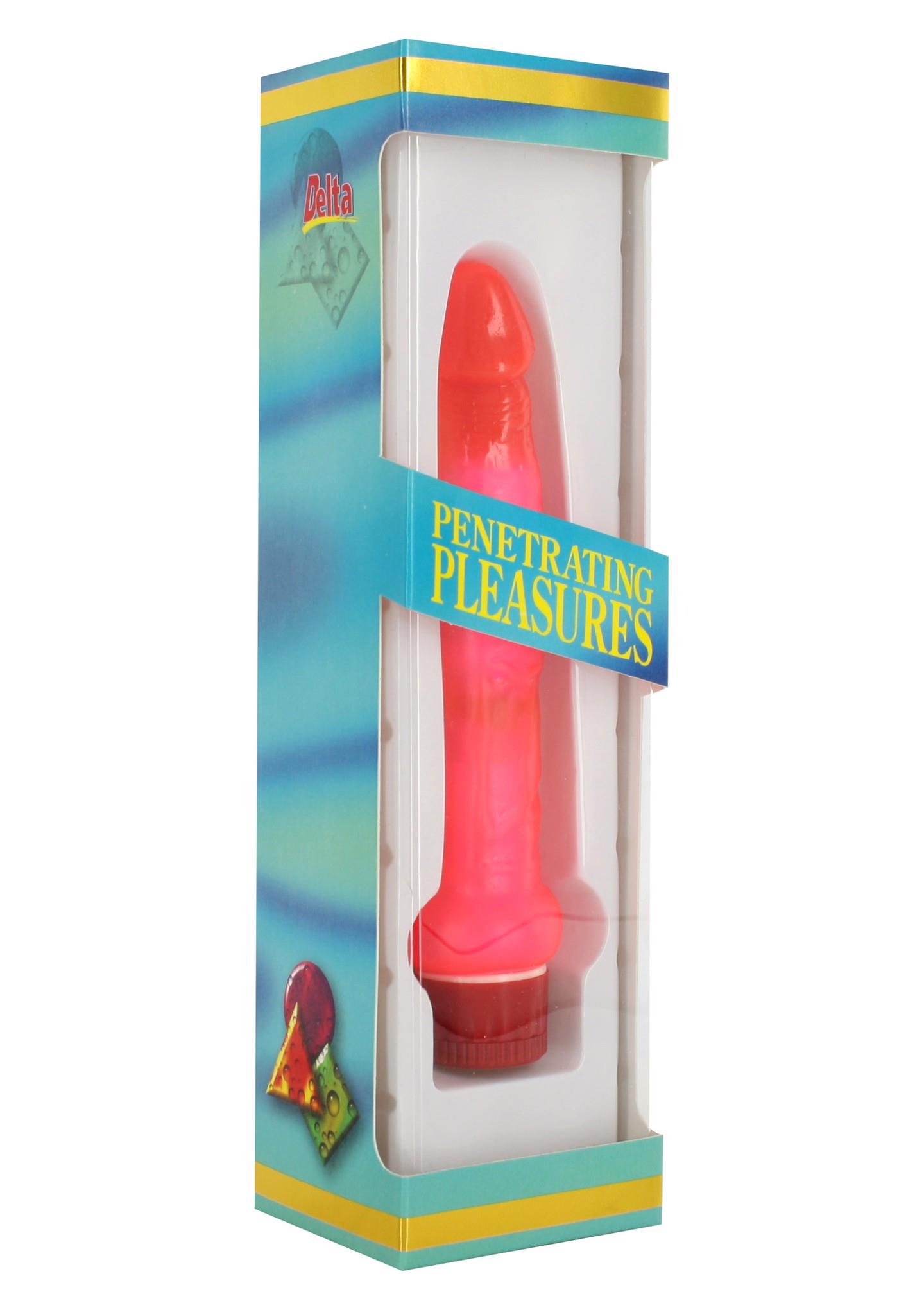 Вибратор Seven Creations Jelly Anal, 20 см (розовый)