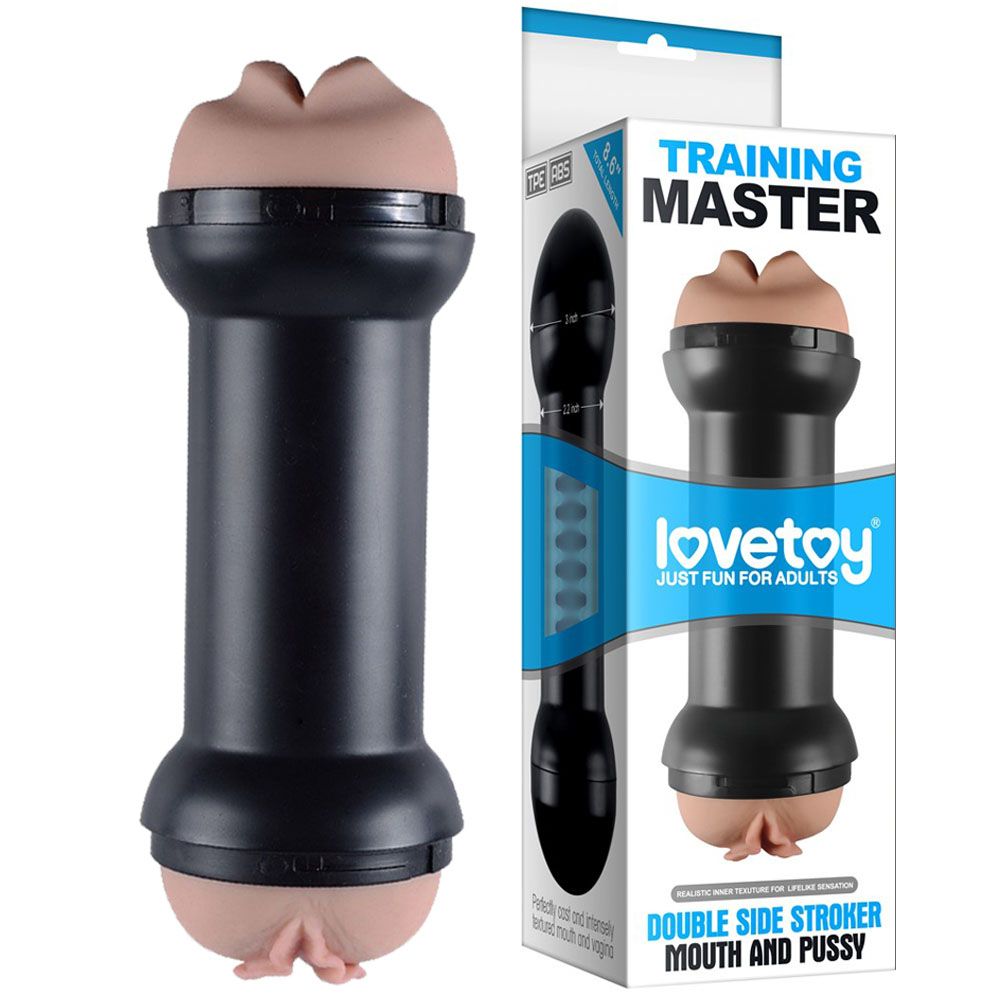 Двойной мастурбатор LoveToy Traning Master Flesh (телесный)