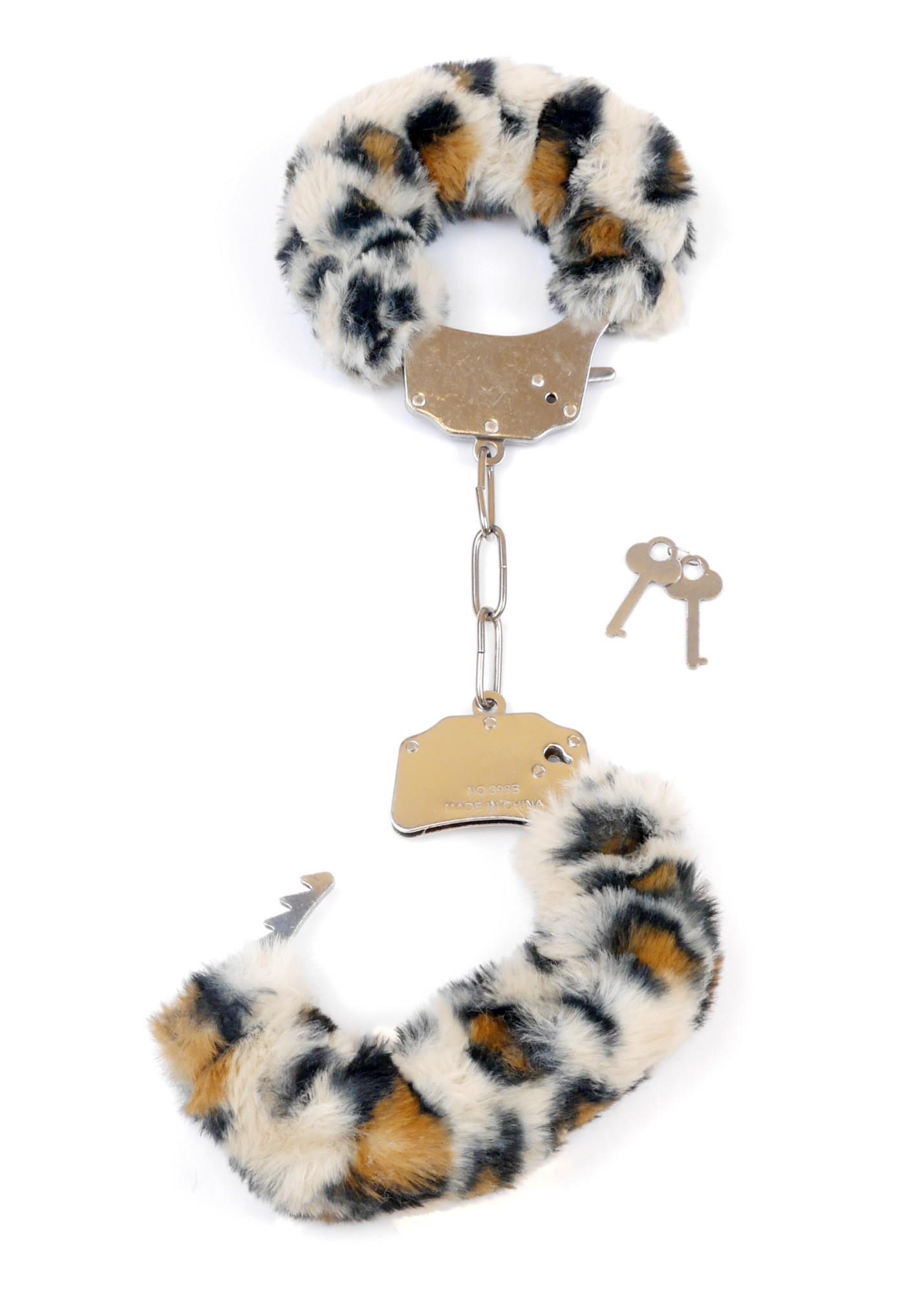 Наручники Fetish B - Series Furry Cuffs (леопардовый)