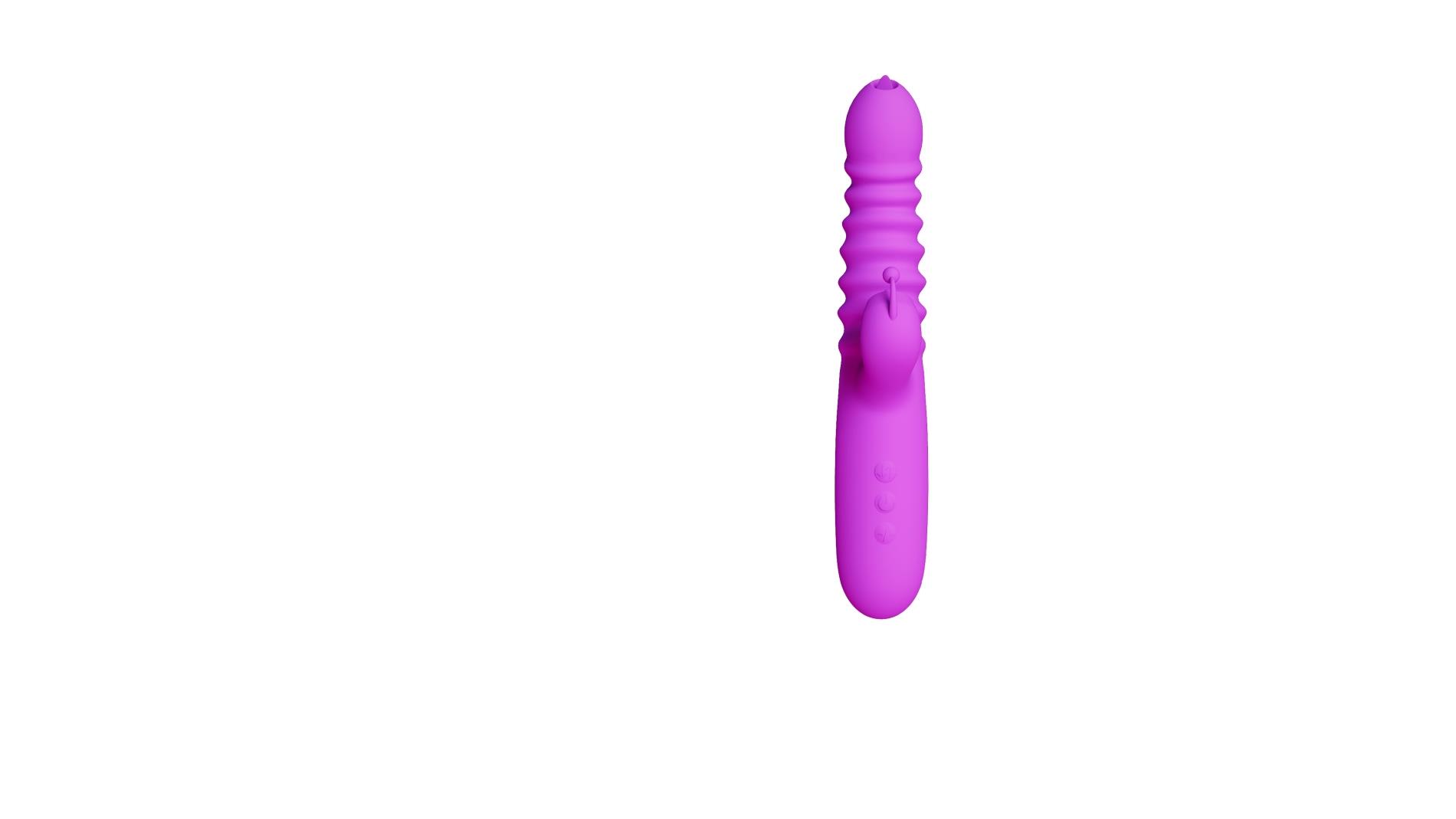 Boys of Toys Triple thruster - Wibrator B -, Fioletowy, 23 cm