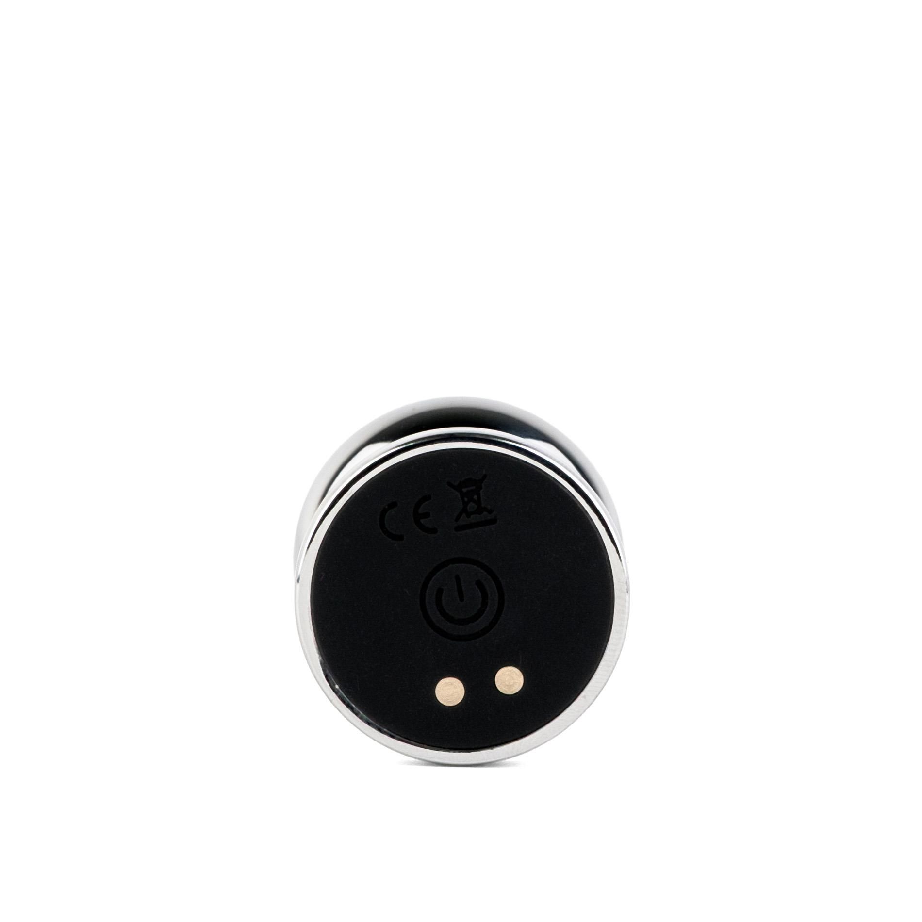 Анальная пробка B - Series HeavyFun Metal Butt Plug M, 7.9 см (серебристый)