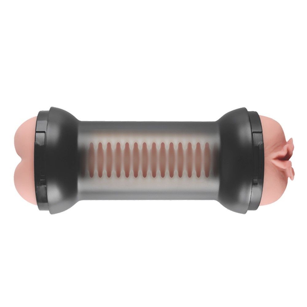 Подвійний мастурбатор LoveToy Traning Master Double Side Stroker (тілесний)