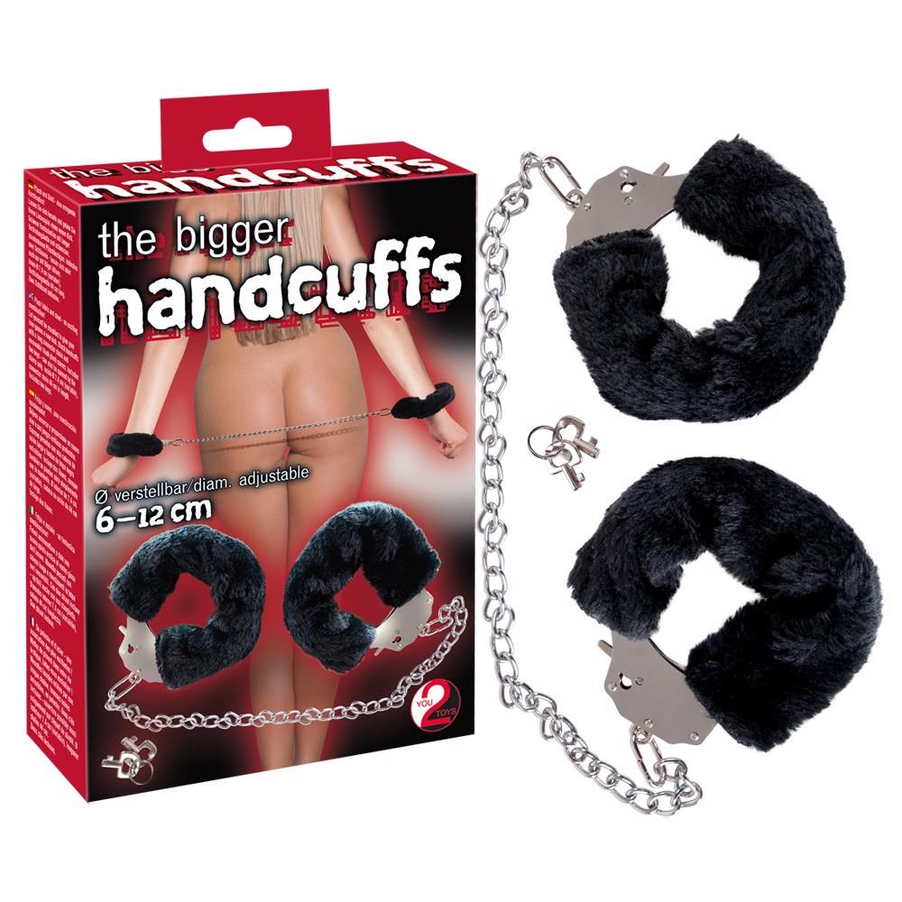 Kajdanki The Bigger Handcuffs (czarne)