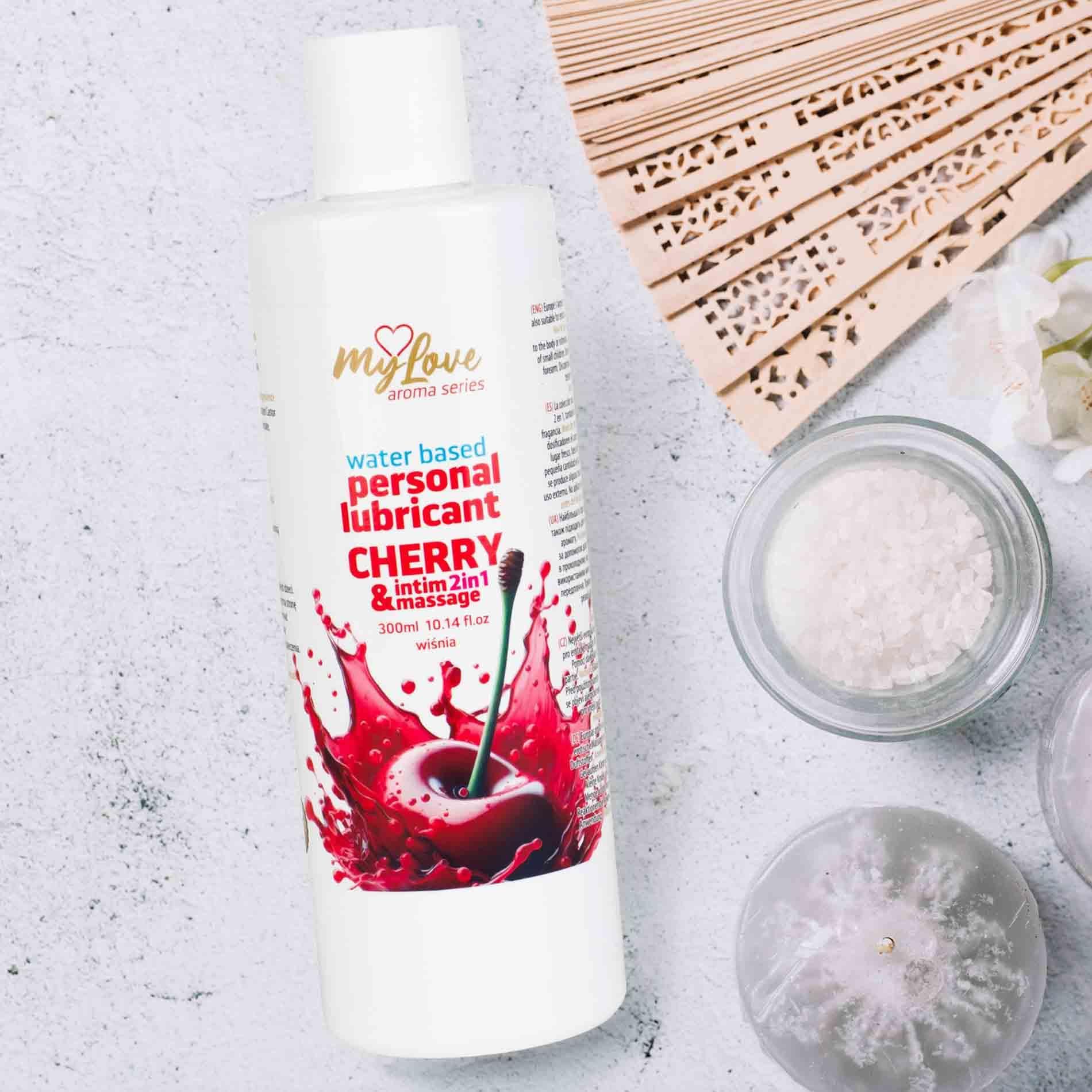 Лубрикант MyLove Aroma Series Intim&Massage 2in1 Cherry, 300 мл