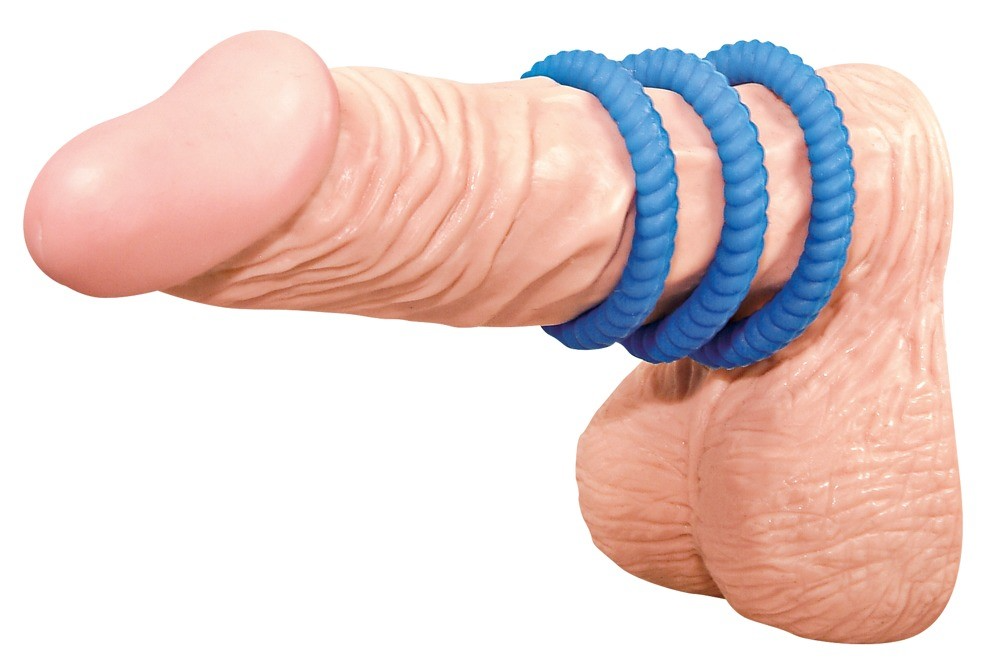 Набір ерекційних кілець You2Toys Lust, 3 шт (синій)