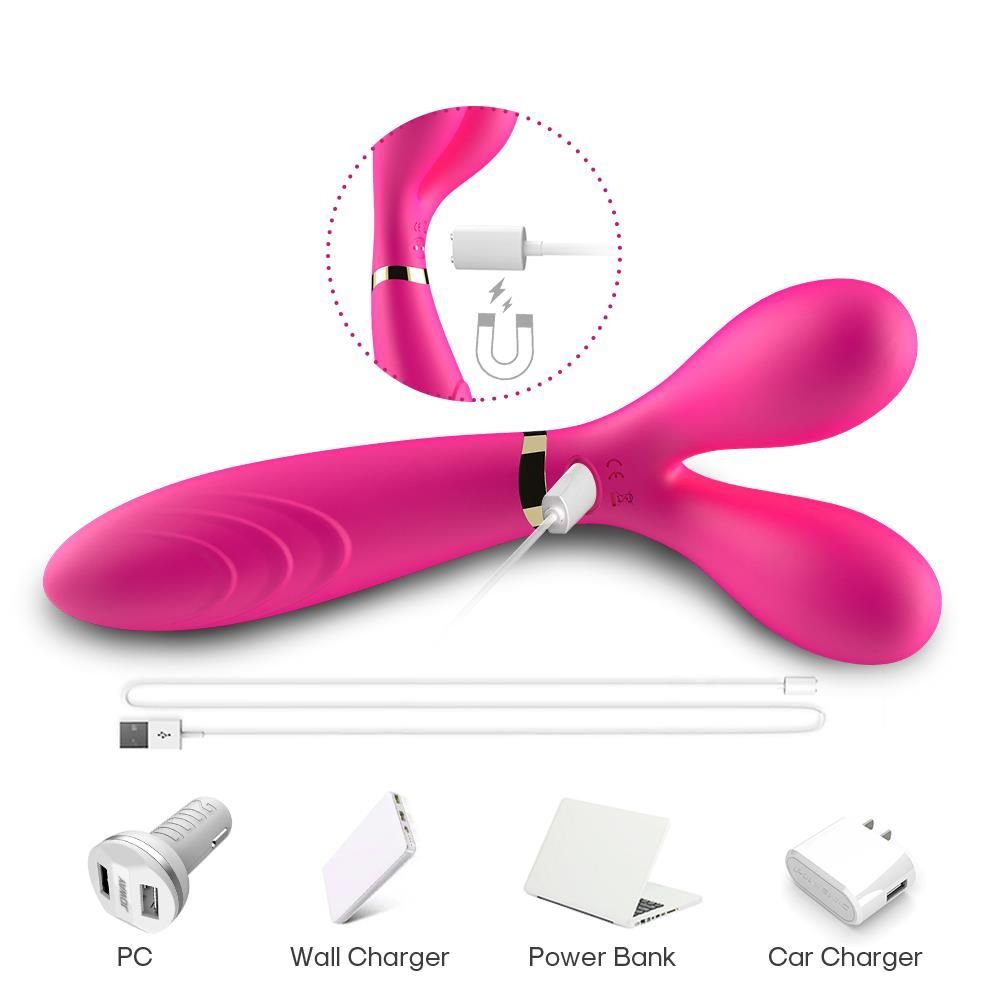 Вибратор B - Series Joy Y-Wand, 19.2 см (розовый)
