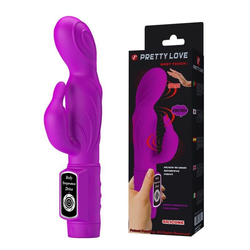 Вибратор-кролик Pretty Love Body Touch, 22,6 см (фиолетовый)
