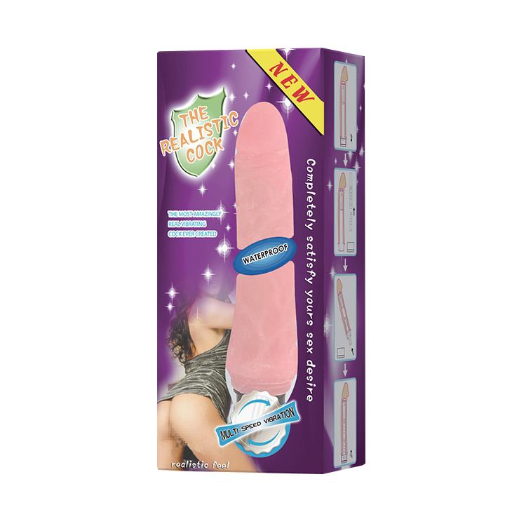 Вибратор Baile The Realistic Cock, 18.5 см (розовый)