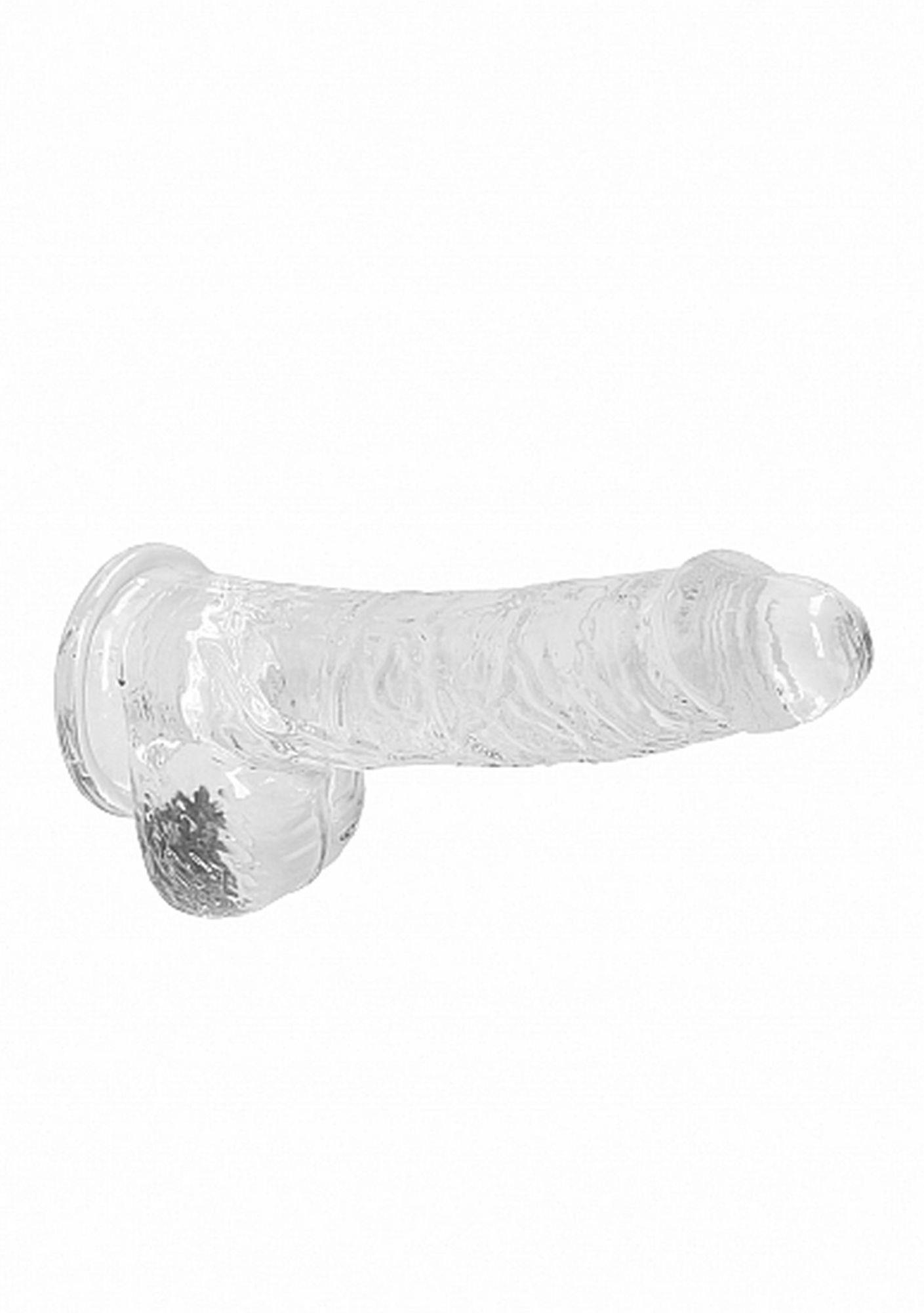 Фаллоимитатор RealRock Crystal Clear 6”, 17 см (прозрачный)