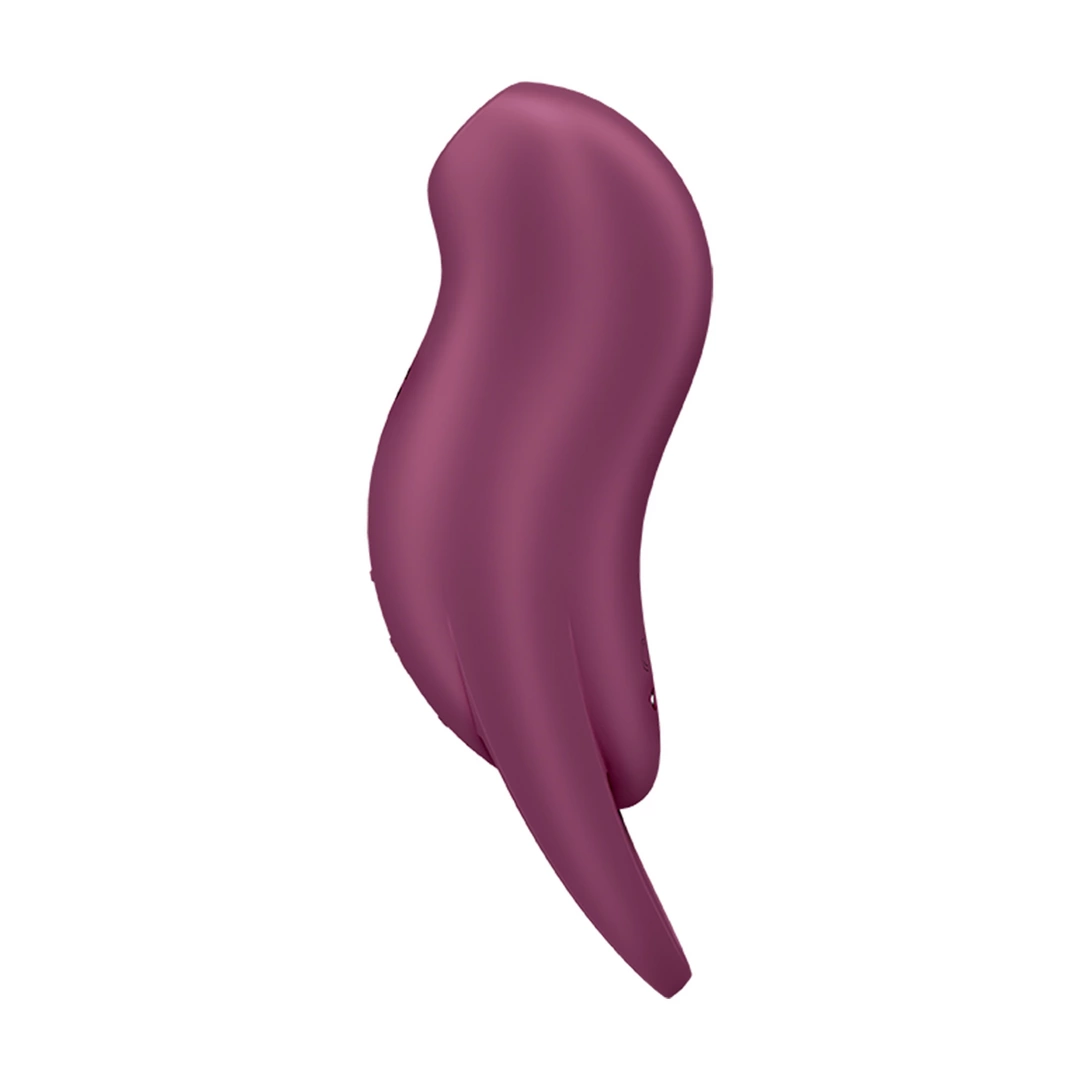 Вакуумный стимулятор клитора с вибрацией Satisfyer Pocket Pro 1 (бордовый)