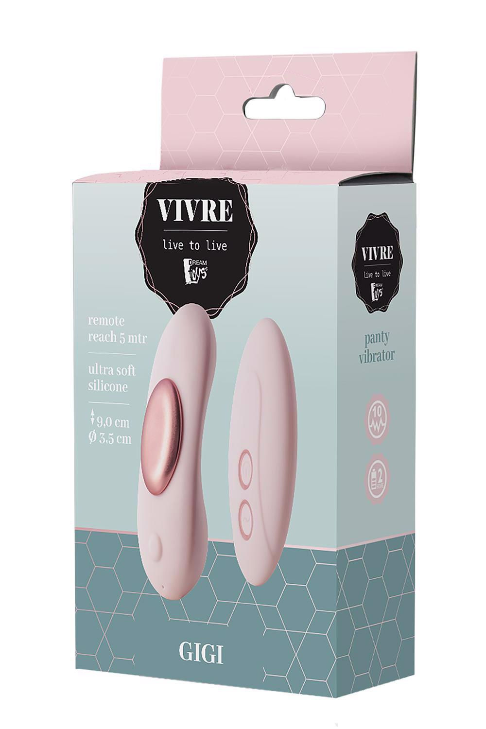 Вибратор для клитора Dream Toys Vivre Gigi, 9 см (розовый)