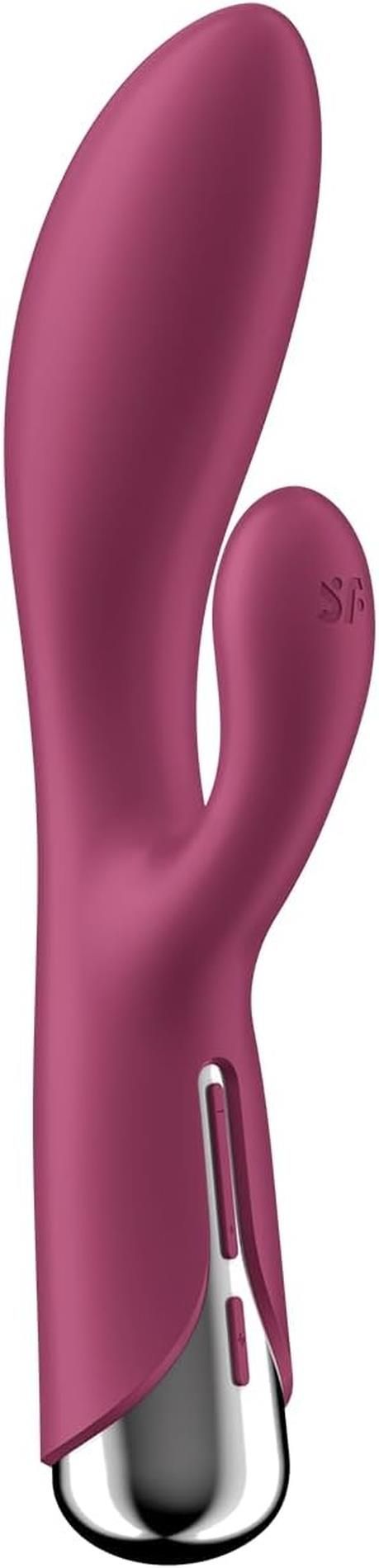 Вибратор-кролик Satisfyer Spinning Rabbit 1, 20 см (бордовый)