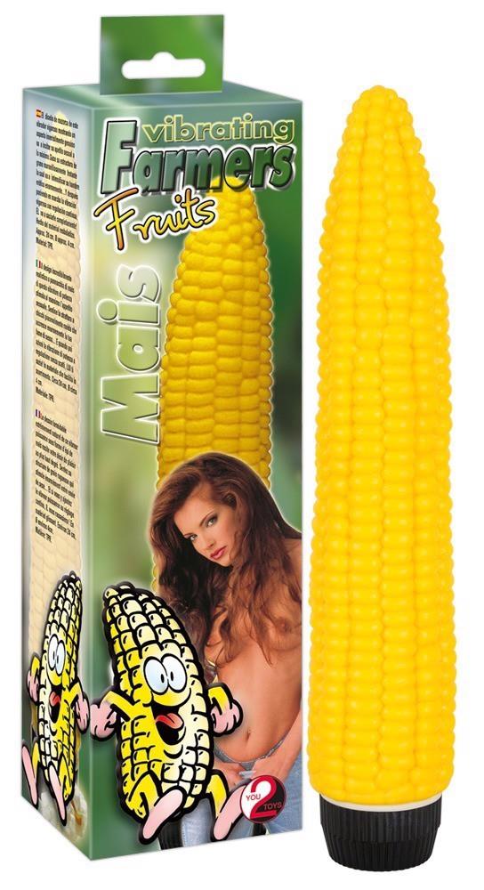 Вибратор Vibrating Farmers Fruits Mais, 24 см (желтый)
